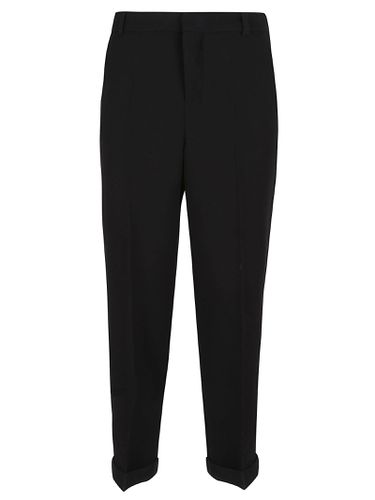 Balmain Wool Crepe Straight Pants - Balmain - Modalova