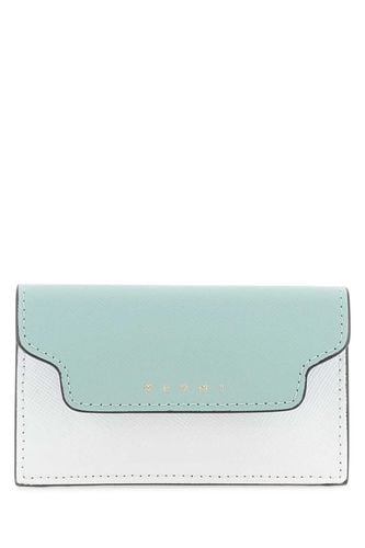 Multicolor Leather Business Card Holder - Marni - Modalova