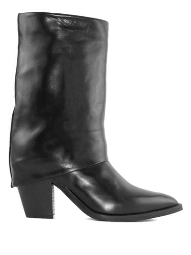 Julie Dee Black Leather Boot - Julie Dee - Modalova