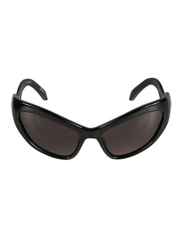 Wavy Temple Logo Sided Sunglasses - Balenciaga Eyewear - Modalova