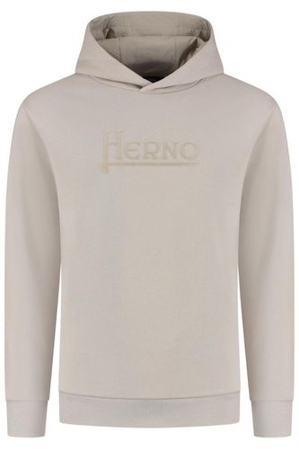 Logo-detailed Long-sleeved Hoodie - Herno - Modalova