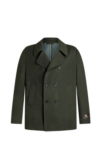 Dark Wool And Cashmere Peacoat - Etro - Modalova