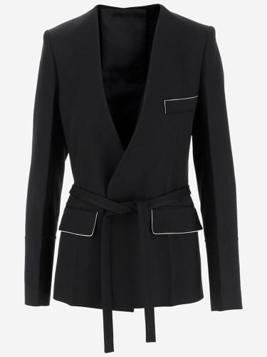 Jacket With Waist Belt - Victoria Beckham - Modalova