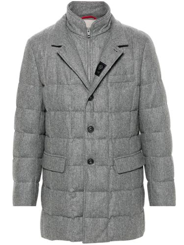 Fay Grey Virgin Wool Coat - Fay - Modalova