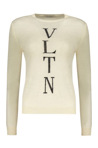 Long Sleeve Crew-neck Sweater - Valentino - Modalova