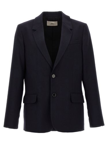 Single-breasted Wool Blazer - Ami Alexandre Mattiussi - Modalova