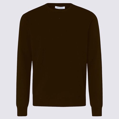 Malo Dark Brown Cashmere Jumper - Malo - Modalova