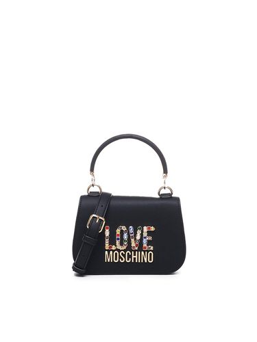 Logo-embellished Top Handle Bag - Love Moschino - Modalova