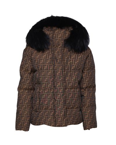 Fendi Ff Ski Down Jacket - Fendi - Modalova