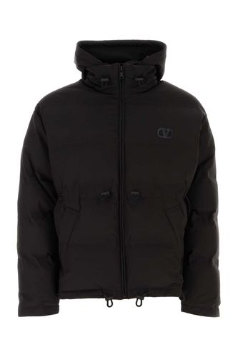 Black Stretch Nylon Blend Padded Jacket - Valentino Garavani - Modalova