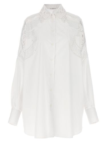 Over Shirt With Sangallo Lace Cut-outs - Ermanno Scervino - Modalova