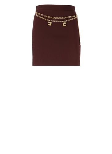 Elisabetta Franchi Crepe Mini Skirt - Elisabetta Franchi - Modalova