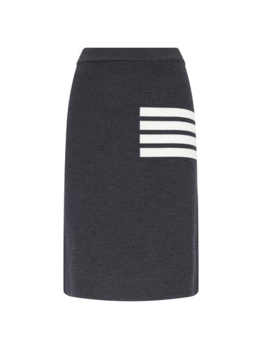 Thom Browne 4-bar Midi Skirt - Thom Browne - Modalova