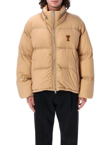 Logo Down Jacket - Ami Alexandre Mattiussi - Modalova