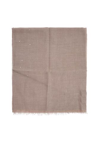 Cashmere And Silk Scarf With Sequins - Brunello Cucinelli - Modalova