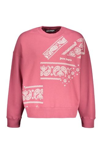 Printed Cotton Sweatshirt - Palm Angels - Modalova