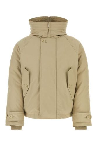 Beige Polyester Blend Padded Jacket - Ferragamo - Modalova