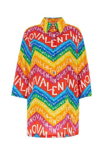 Printed Poplin Escape Mini Dress - Valentino Garavani - Modalova