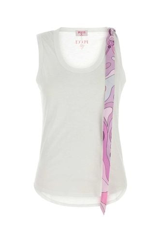 Pucci White Cotton Tank Top - Pucci - Modalova