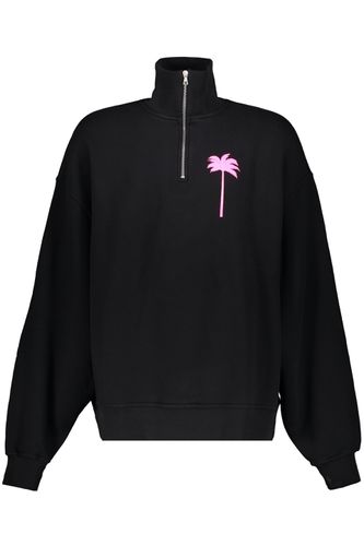 Printed Cotton Sweatshirt - Palm Angels - Modalova