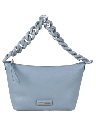 Chain Strap Logo Embossed Shoulder Bag - Miu Miu - Modalova