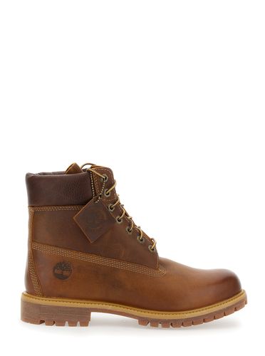 Water-proof Boots With Logo In Leather Man - Timberland - Modalova