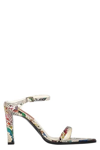 Snakeskin Print Leather Mules - Missoni - Modalova