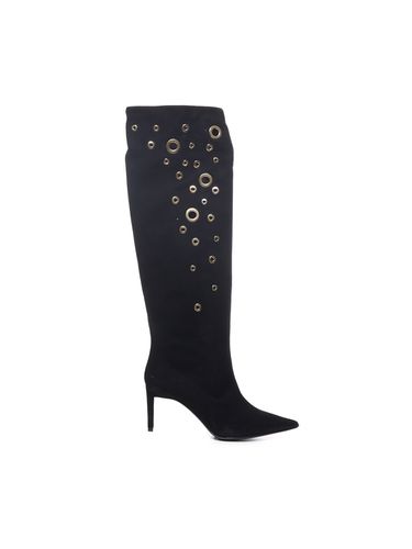 Embellished Holes Eco-suede Boots - Pinko - Modalova