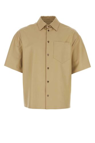 Prada Beige Leather Shirt - Prada - Modalova