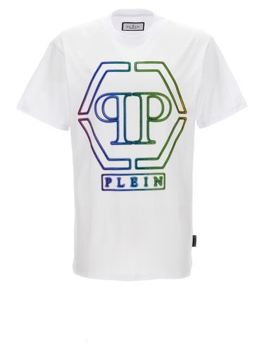 Rhinestone Logo T-shirt - Philipp Plein - Modalova