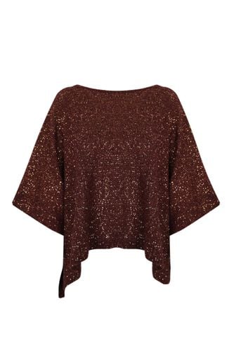 D. Exterior Cape With Sequins In Alpaca Blend - D.Exterior - Modalova