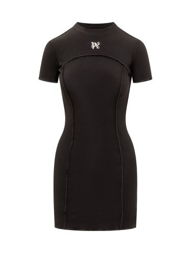 Mini Dress With Monogram - Palm Angels - Modalova