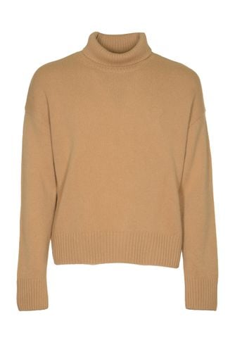 Roll Neck Rib Trim Knit Plain Sweater - Ami Alexandre Mattiussi - Modalova