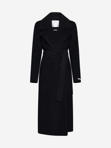 SportMax Veleno Belted Wool Coat - SportMax - Modalova