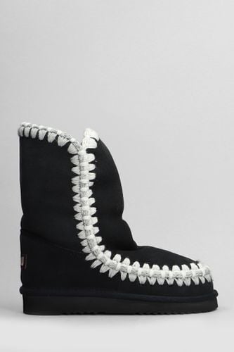 Eskimo Low Heels Ankle Boots In Suede - Mou - Modalova