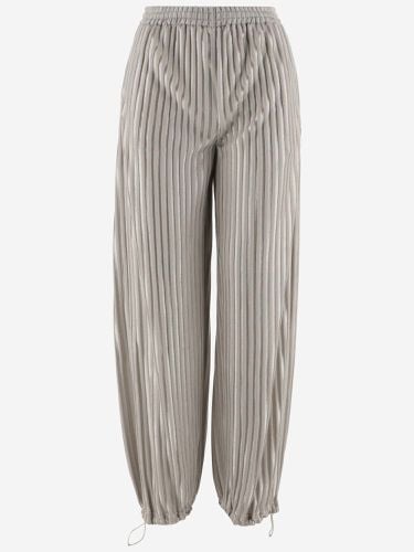 Viscose Jersey Jacquard Pants - Giorgio Armani - Modalova