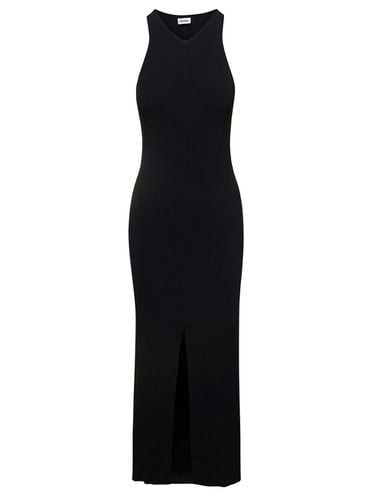 Elia Long Dress With Front Split In Viscose Blend Woman - Nanushka - Modalova