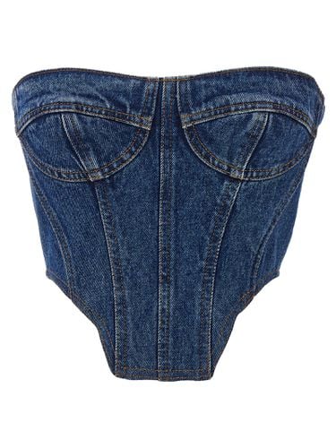 David Koma Denim Bustier Top - David Koma - Modalova