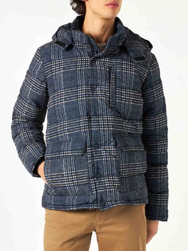 Prince Of Wales Print Hooded Down Padded Jacket - MC2 Saint Barth - Modalova