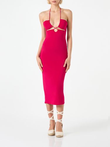 Longuette Cutout Fuchsia Dress Farah - MC2 Saint Barth - Modalova