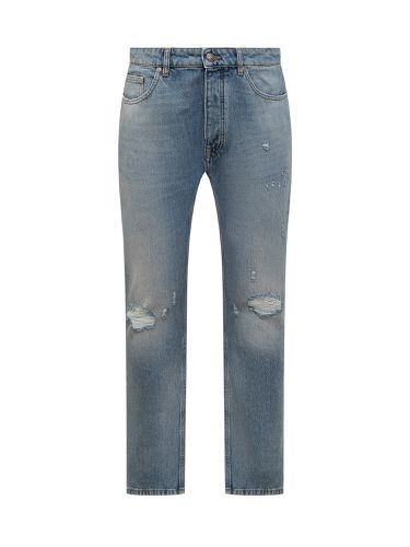 Palm Angels Jeans With Pa Monogram - Palm Angels - Modalova