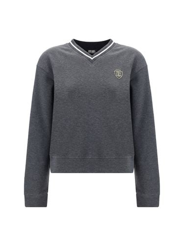 Logo Embroidery Sweatshirt - Brunello Cucinelli - Modalova