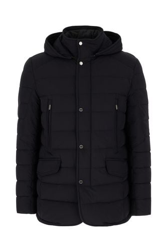 Midnight Blue Fabric Creig Down Jacket - Moorer - Modalova