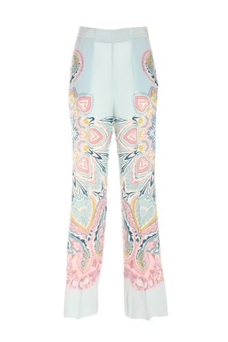 Etro Printed Silk Trousers - Etro - Modalova