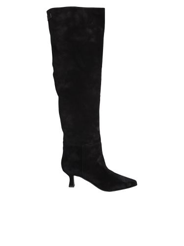 JUIN Bea Suede Black High Boots - 3JUIN - Modalova