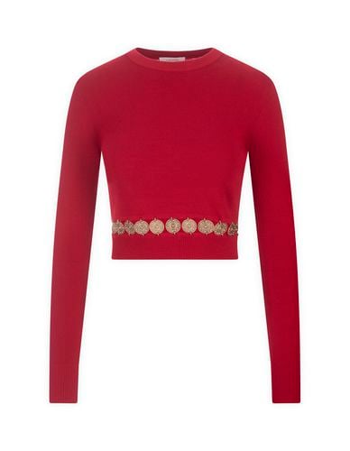 Short Pullover With Belt Detail - Paco Rabanne - Modalova