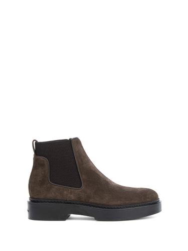 Beatles In Suede Dark Brown Women - Santoni - Modalova