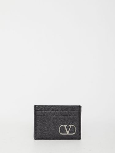 Leather Card Holder - Valentino Garavani - Modalova