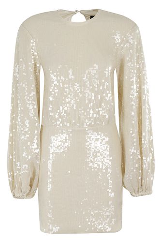 Sequinned Long-sleeved Mini Dress - Rotate by Birger Christensen - Modalova