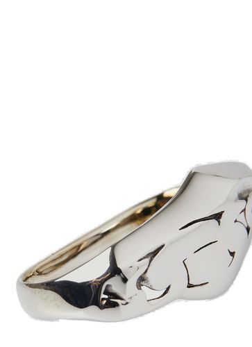 Asymmetric Cut-out Detailed Ring - Alexander McQueen - Modalova